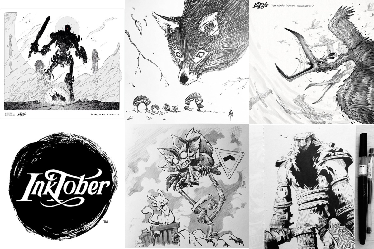 Inktober, the month of Artists