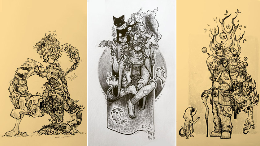 The magical doodle art world of Barbara Sroka